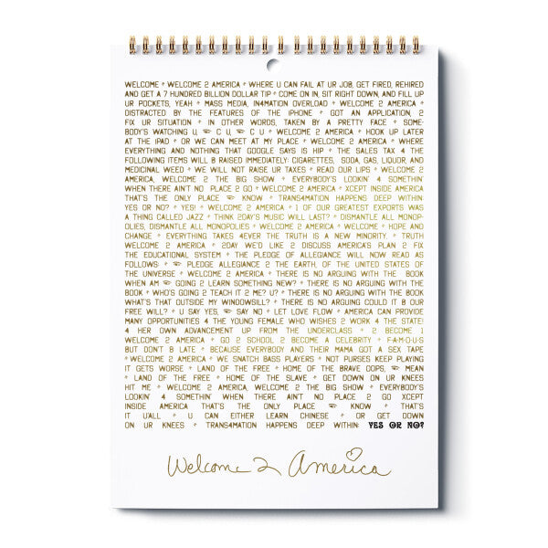 2022 Calendar & Poster Book | Welcome 2 America (Limited Edition)