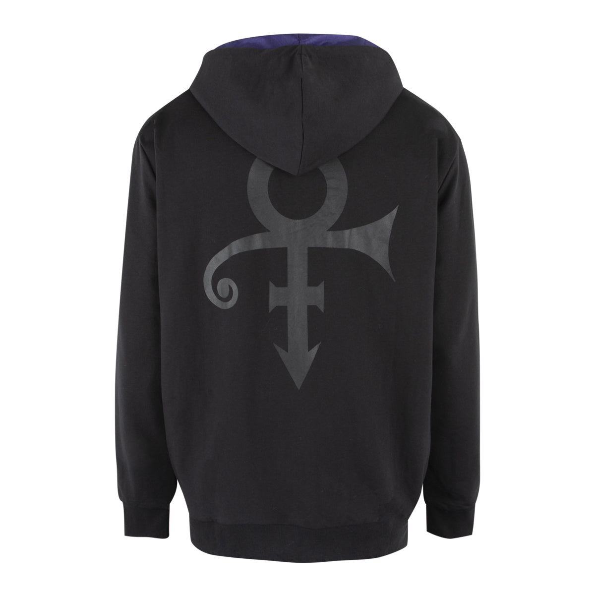Prince Symbol Zip Hoodie with Purple Paisley Lining