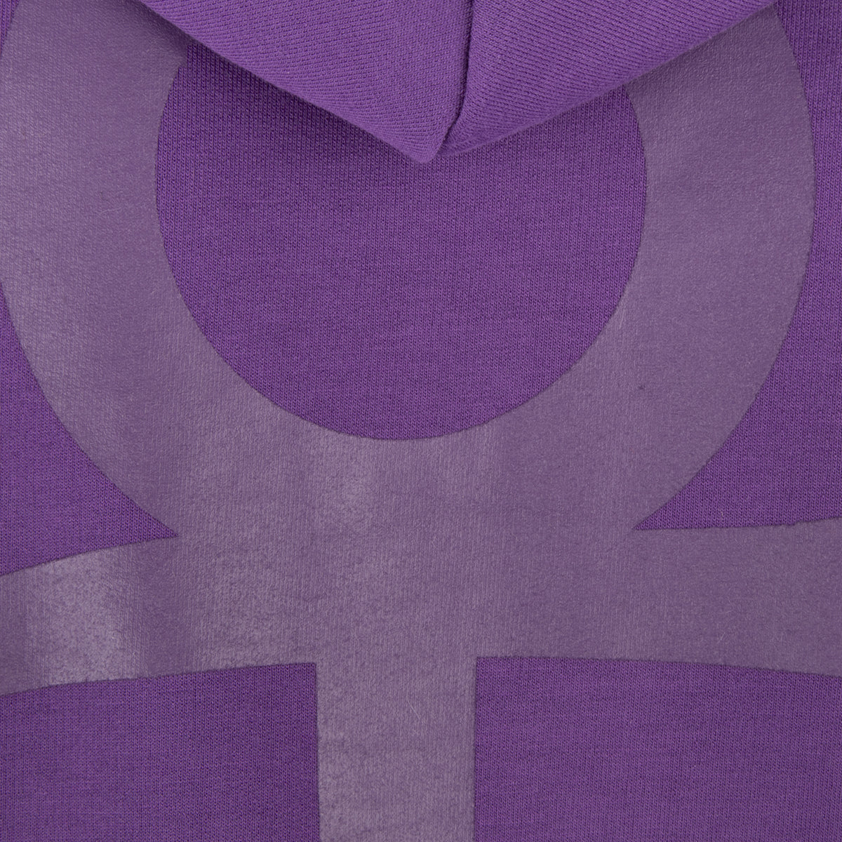 Prince Symbol Zip Hoodie with Purple Paisley Lining
