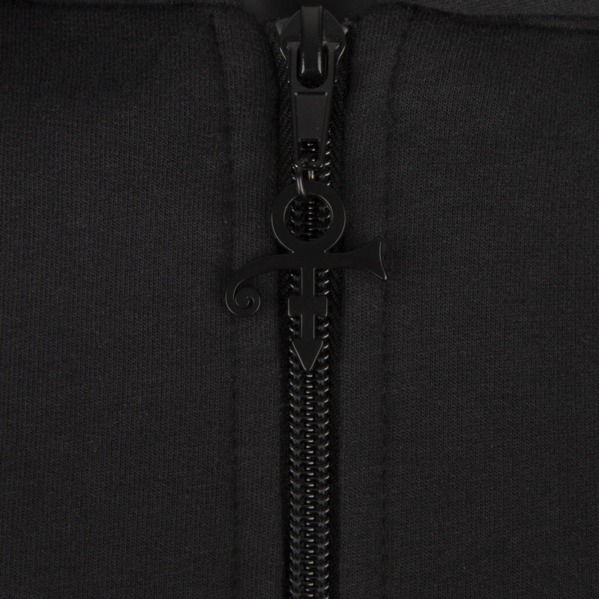 Prince Symbol Zip Hoodie with Purple Paisley Lining