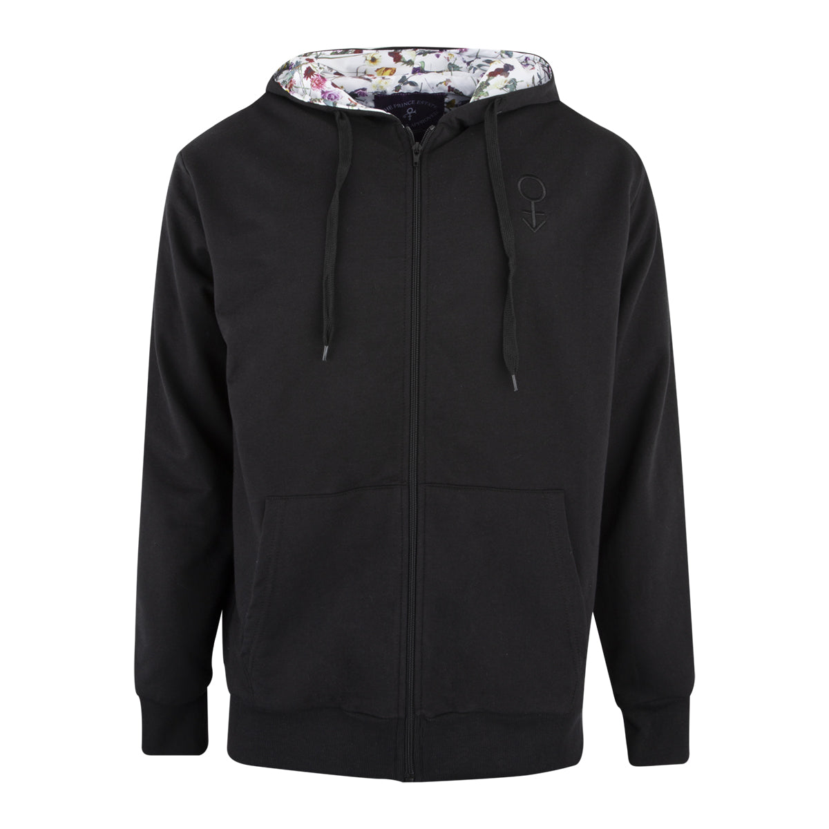 Prince Zip Hoodie with Floral Print Lining