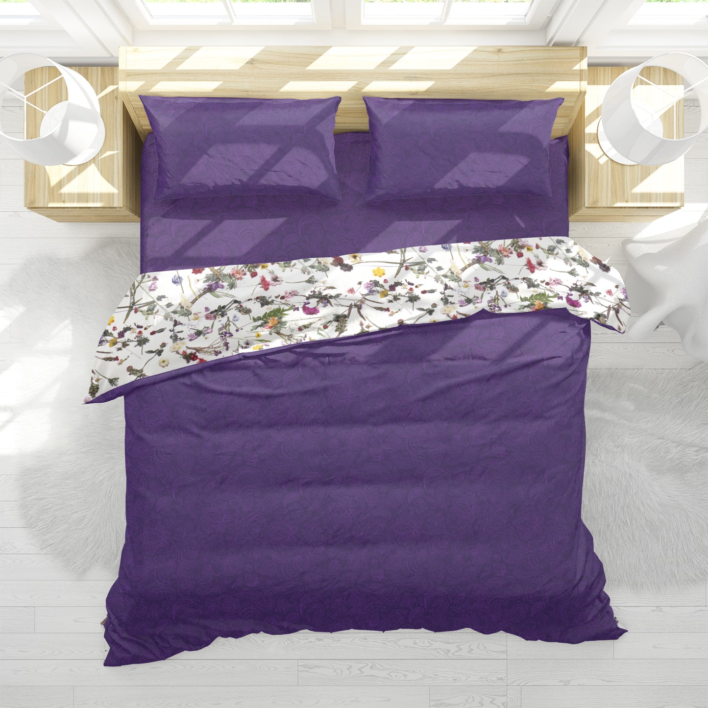 Purple Paisley Sheet Set