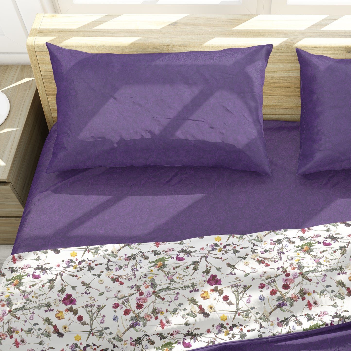 Purple Paisley Sheet Set