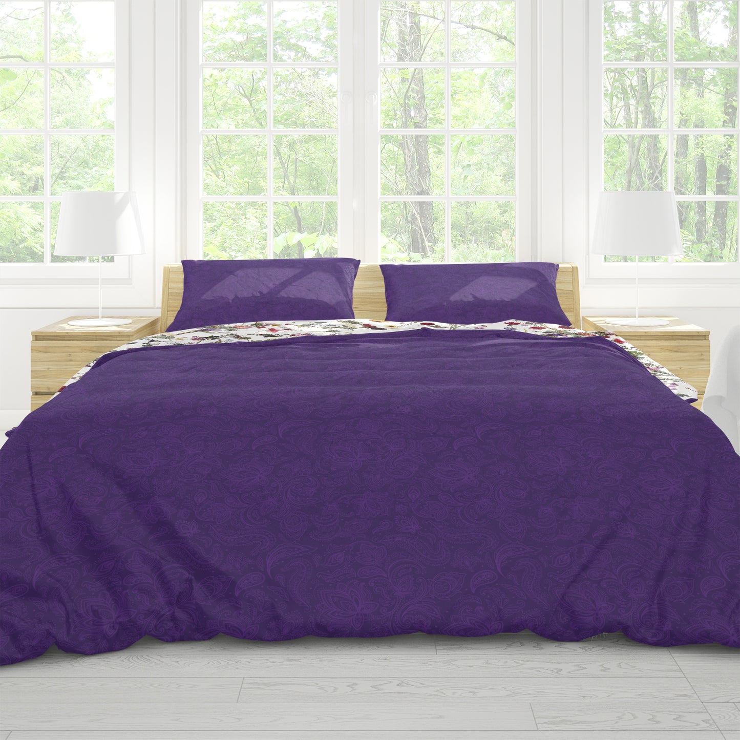Purple Paisley Sheet Set