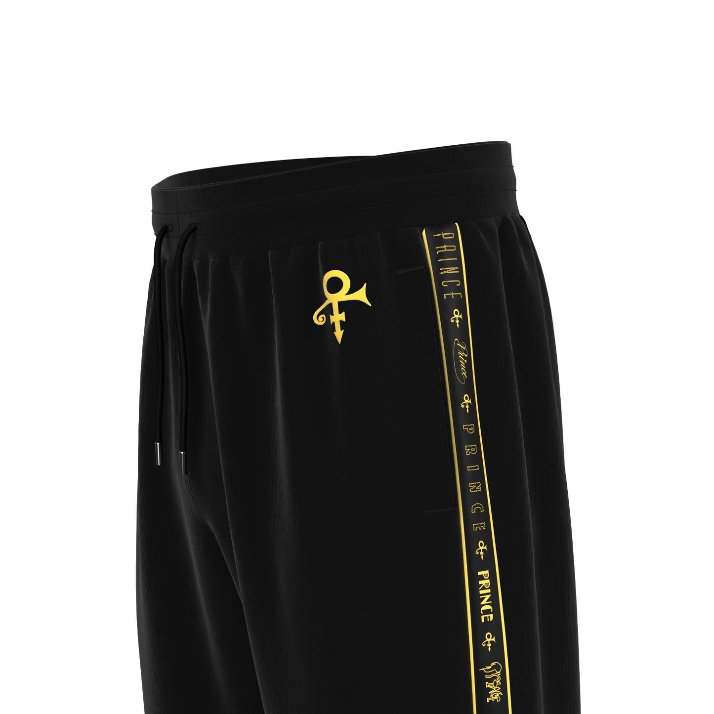 Logo Pattern Hooded Tracksuit Set (Black)