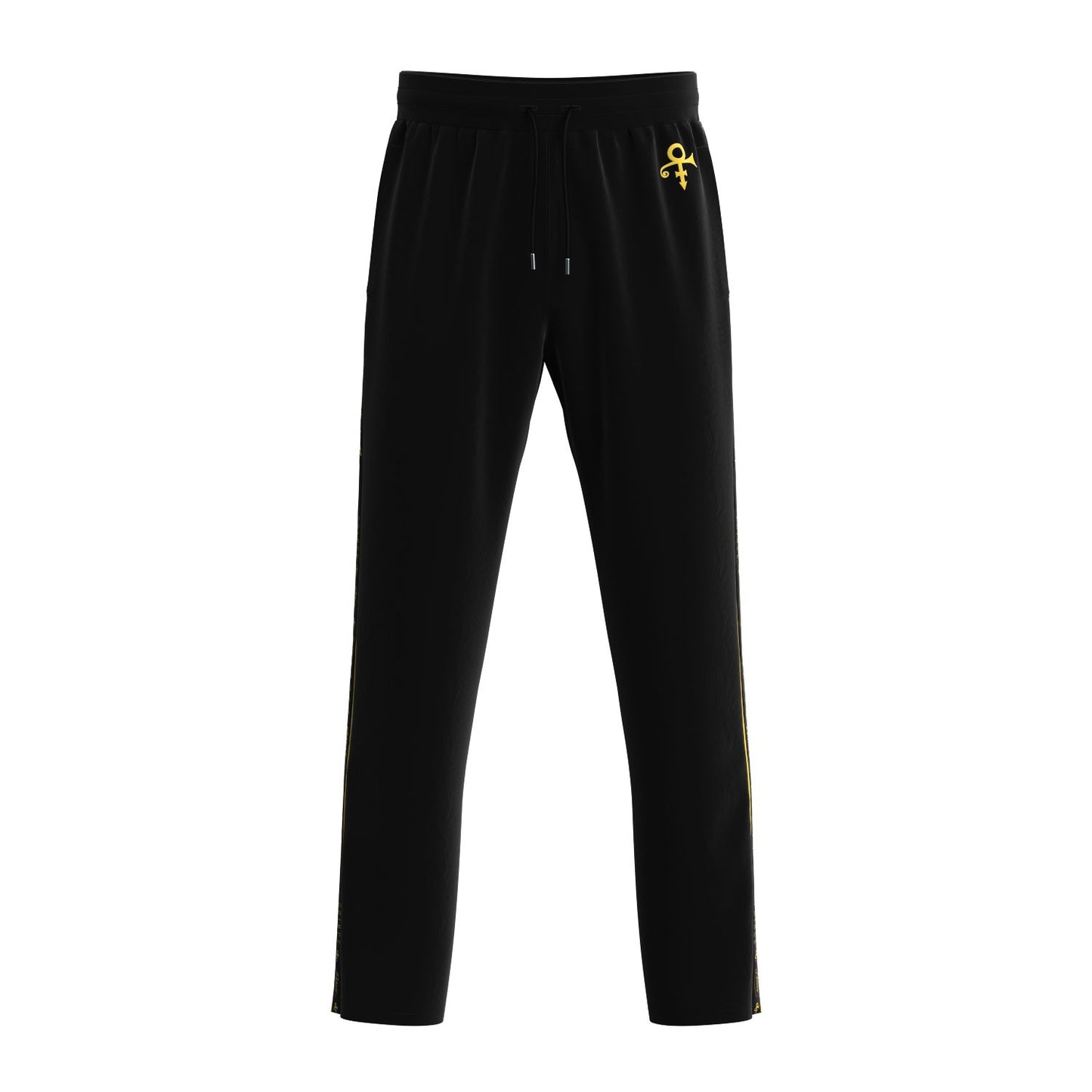 Logo Pattern Hooded Tracksuit Set (Black)