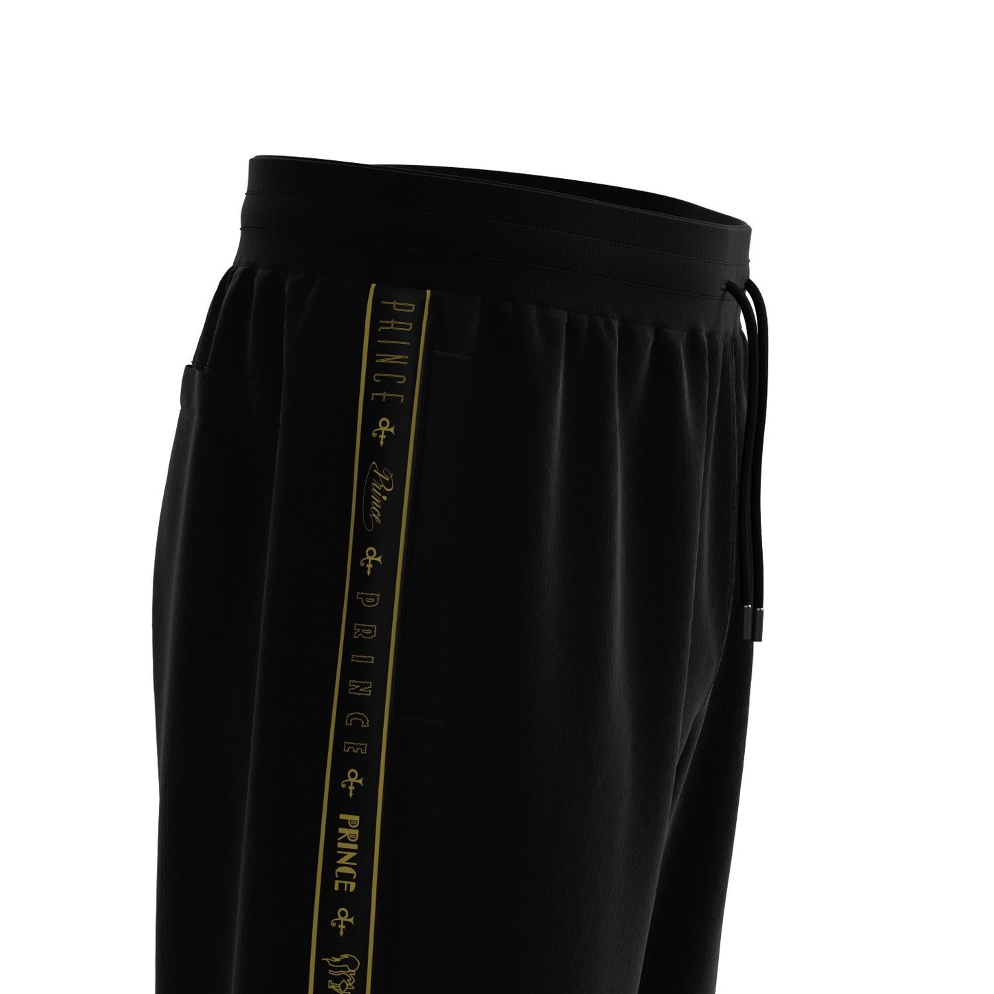 Logo Pattern Hooded Tracksuit Set (Black)