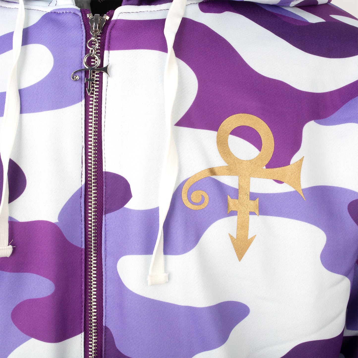 Purple Camo Premium Sherpa Lined Zip Hoodie (Small)