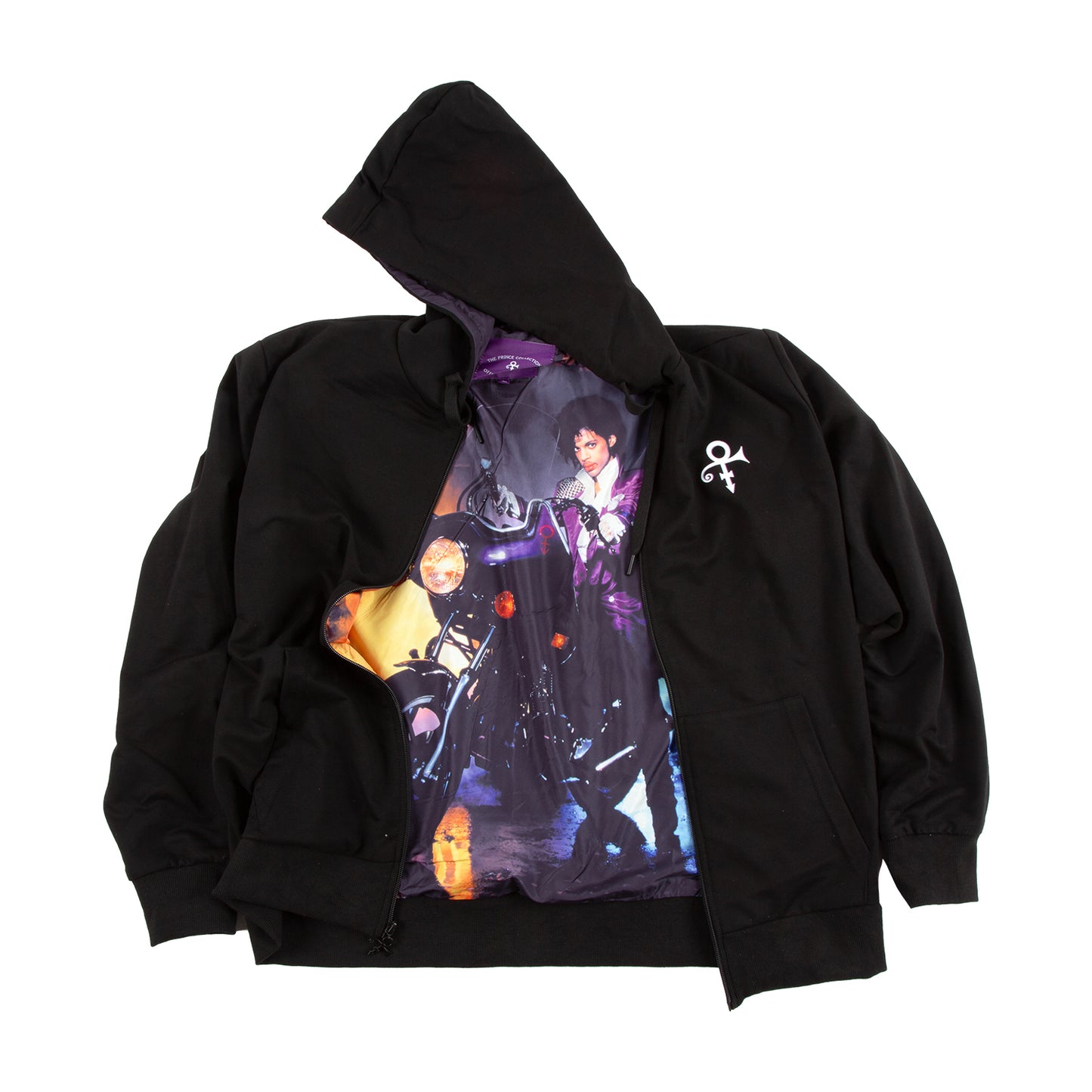 Purple Rain Cover Lined Zip Hoodie