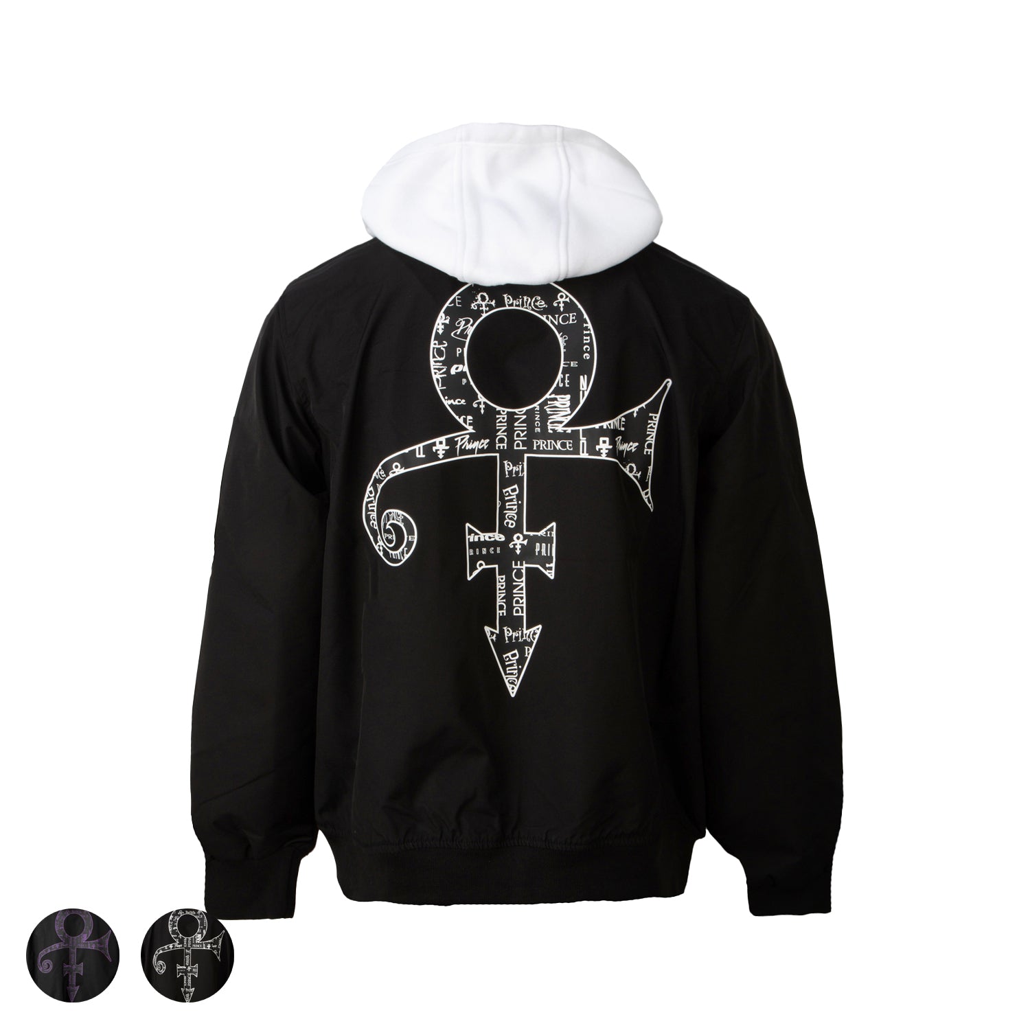 Prince Symbol Pullover, Cappuccio Uomo, Nero (Black Black Prince Symbol Pullover, Cappuccio Uomo, Nero (Black Black