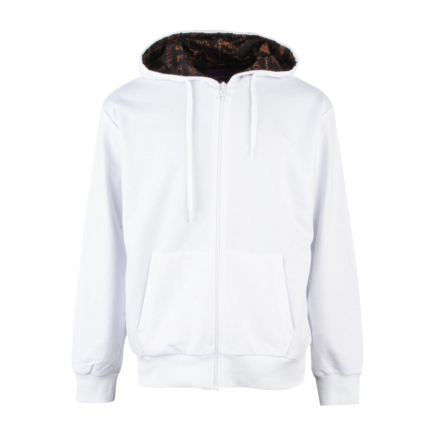 Prince Symbol / Prince Logo Pattern Lined Zip Hoodie