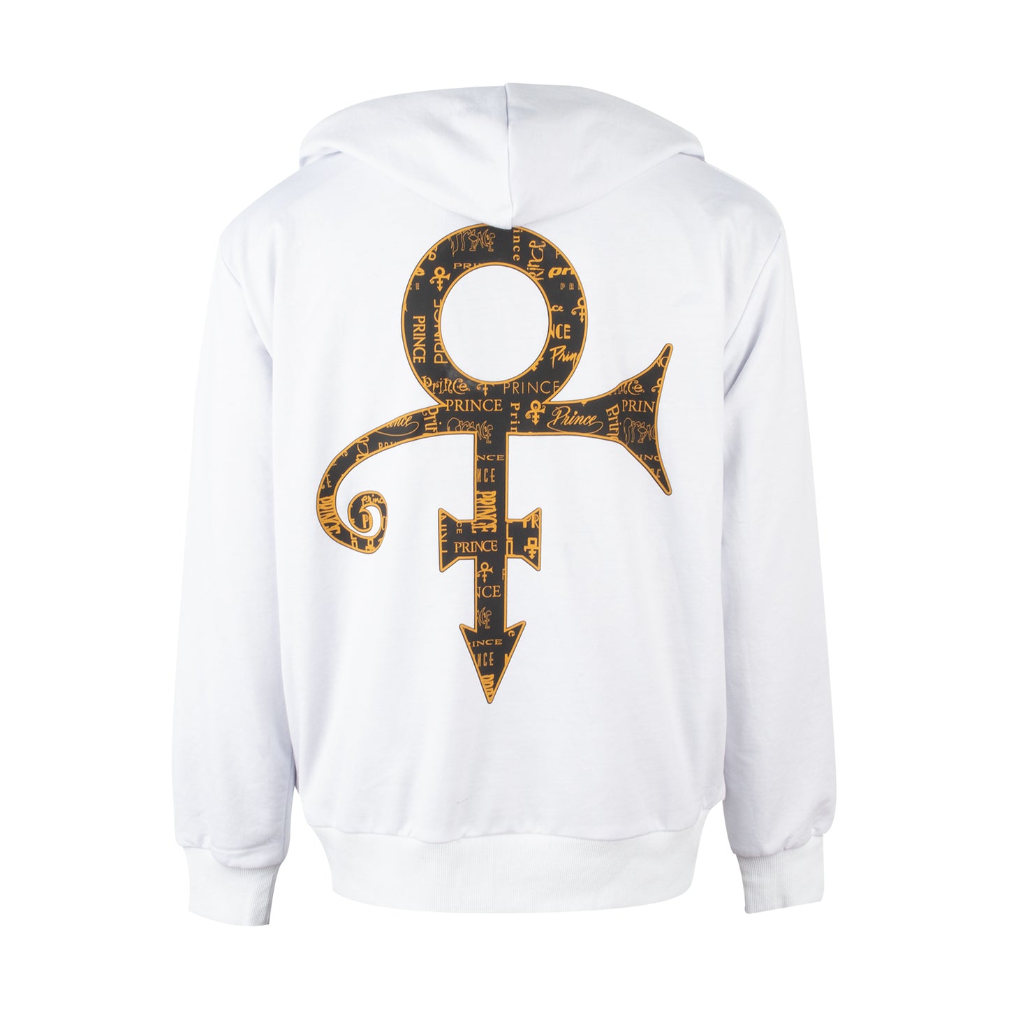 Prince Symbol / Prince Logo Pattern Lined Zip Hoodie