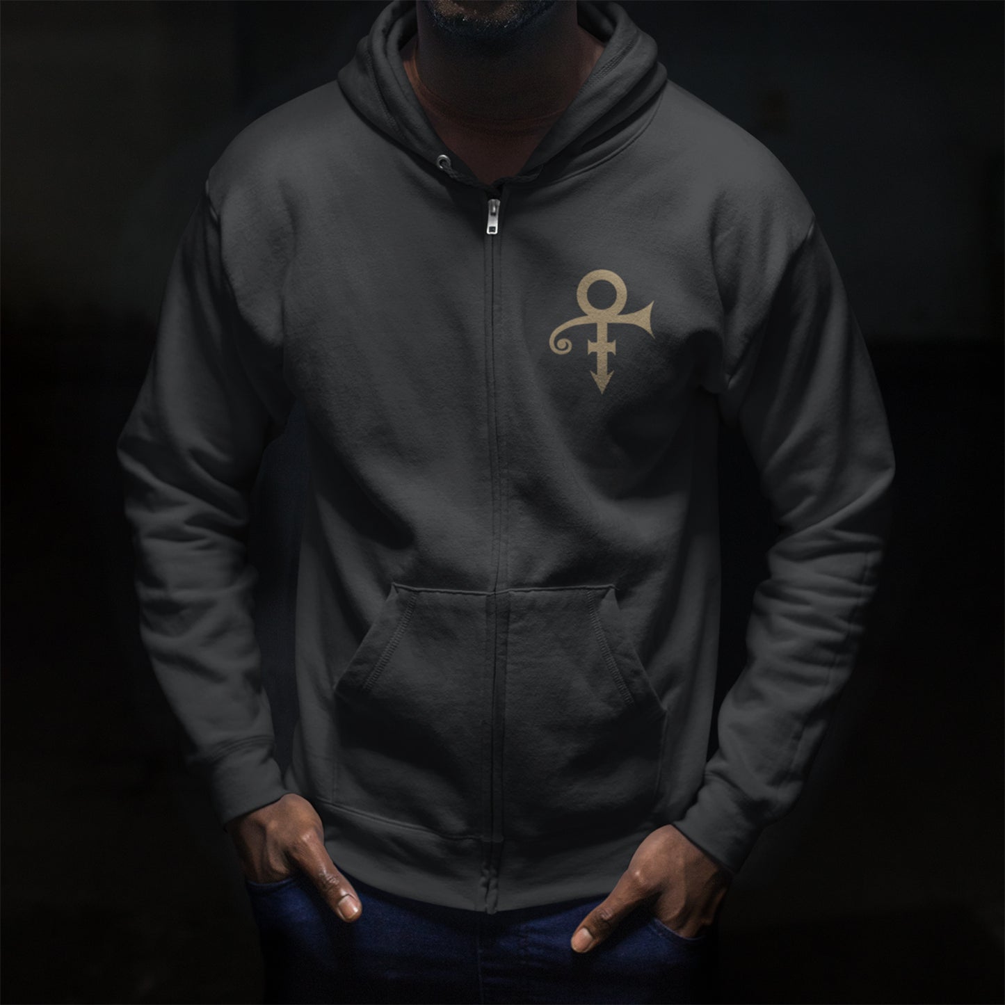 Prince Symbol Zip Hoodies