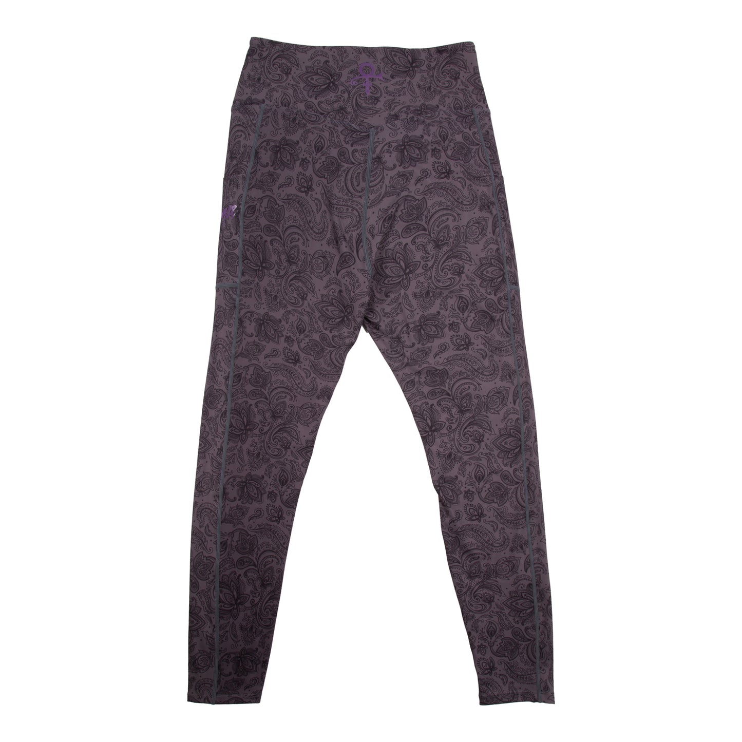 Black Paisley Women's Crossover Leggings