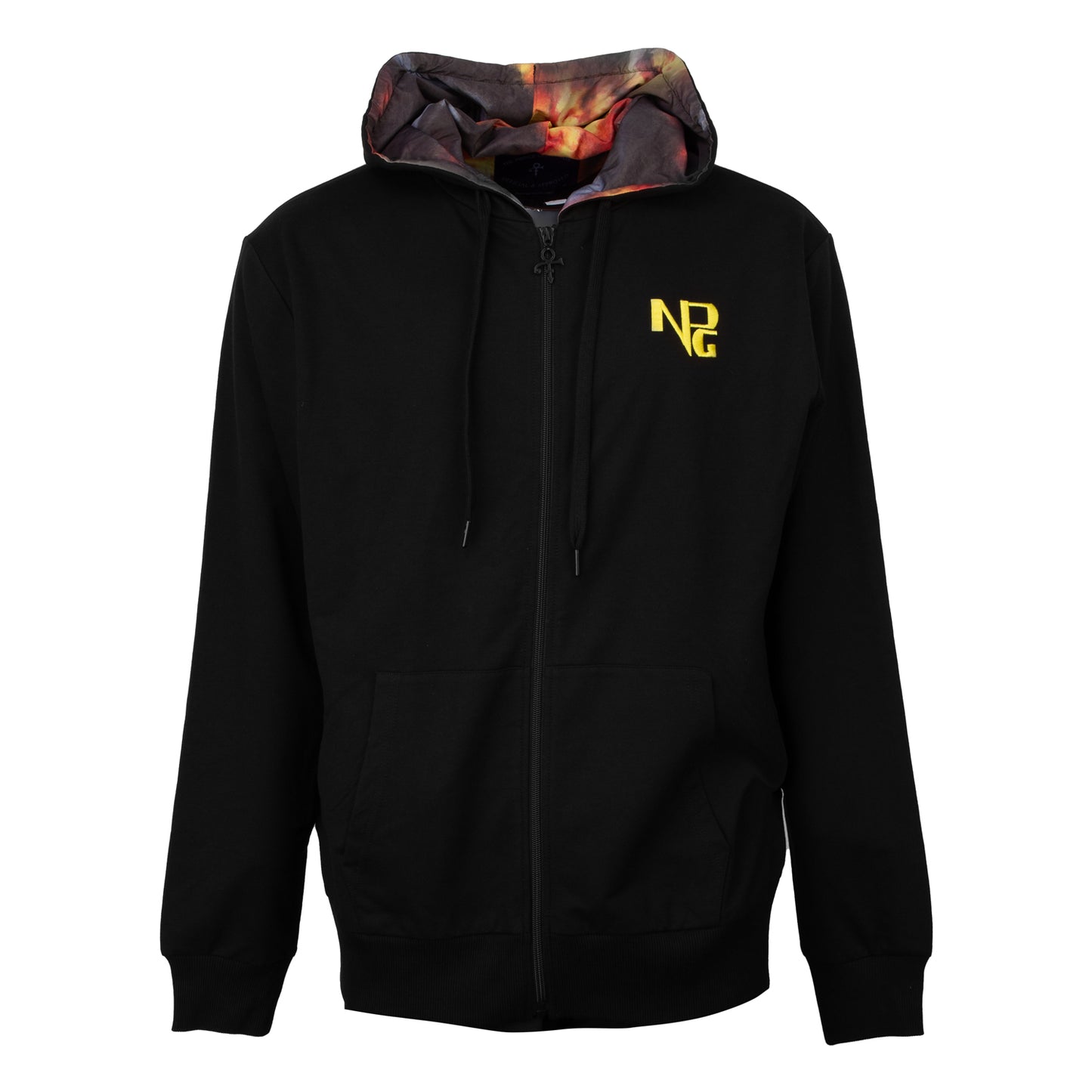 Diamonds And Pearls Illustration Lined Zip Hoodie