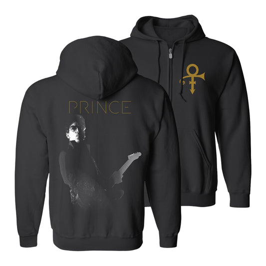 Prince Glasses & Guitar Zip Hoodie