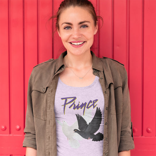 Purple Rain Doves Women's Scoop Neck T-shirt