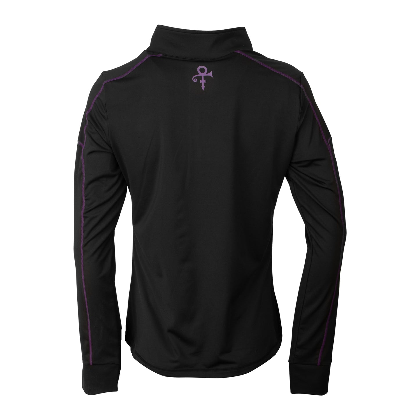 Black Women's Active Quarter Zip Long Sleeve Run Top