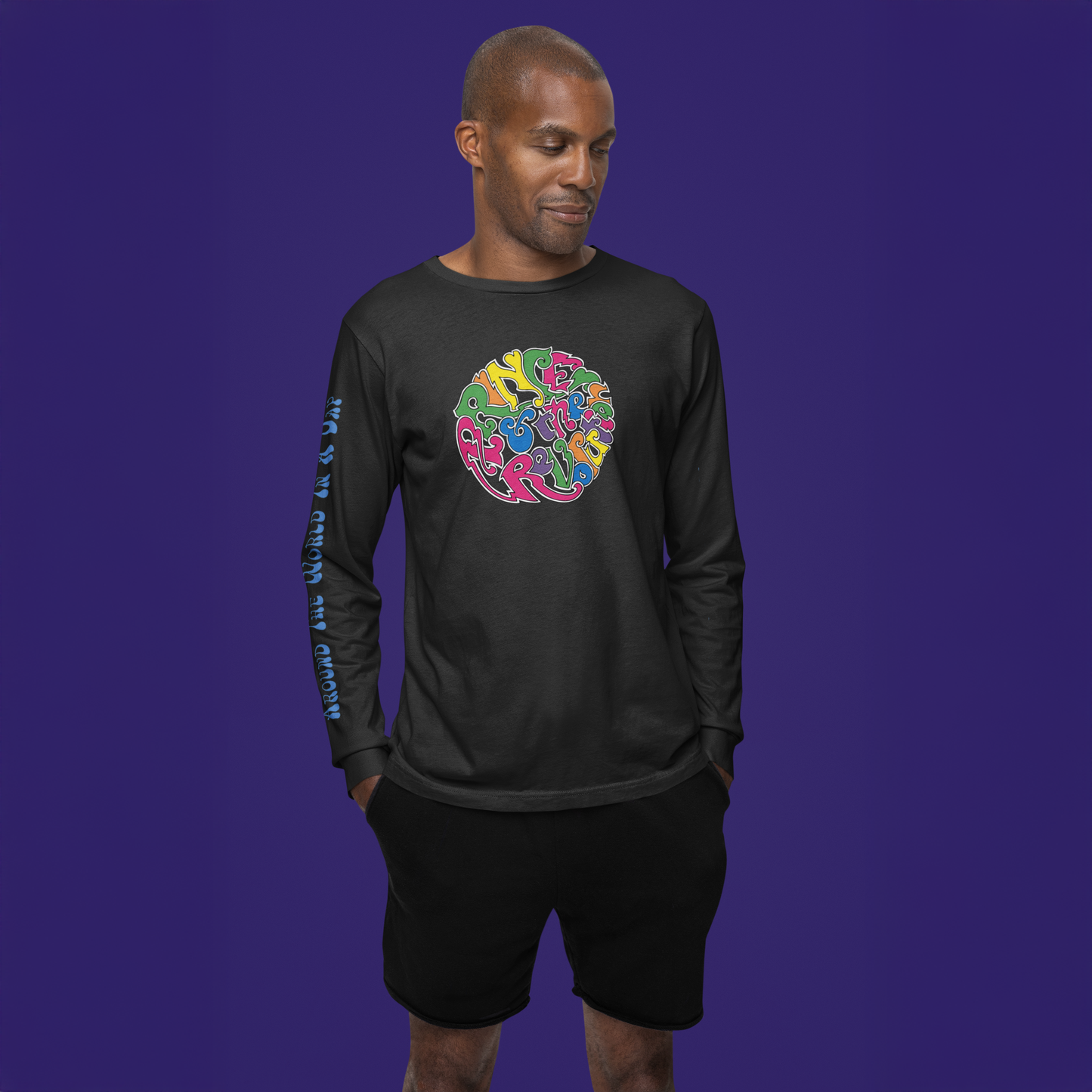 Around The World In A Day Long Sleeve Circle Logo T-Shirt