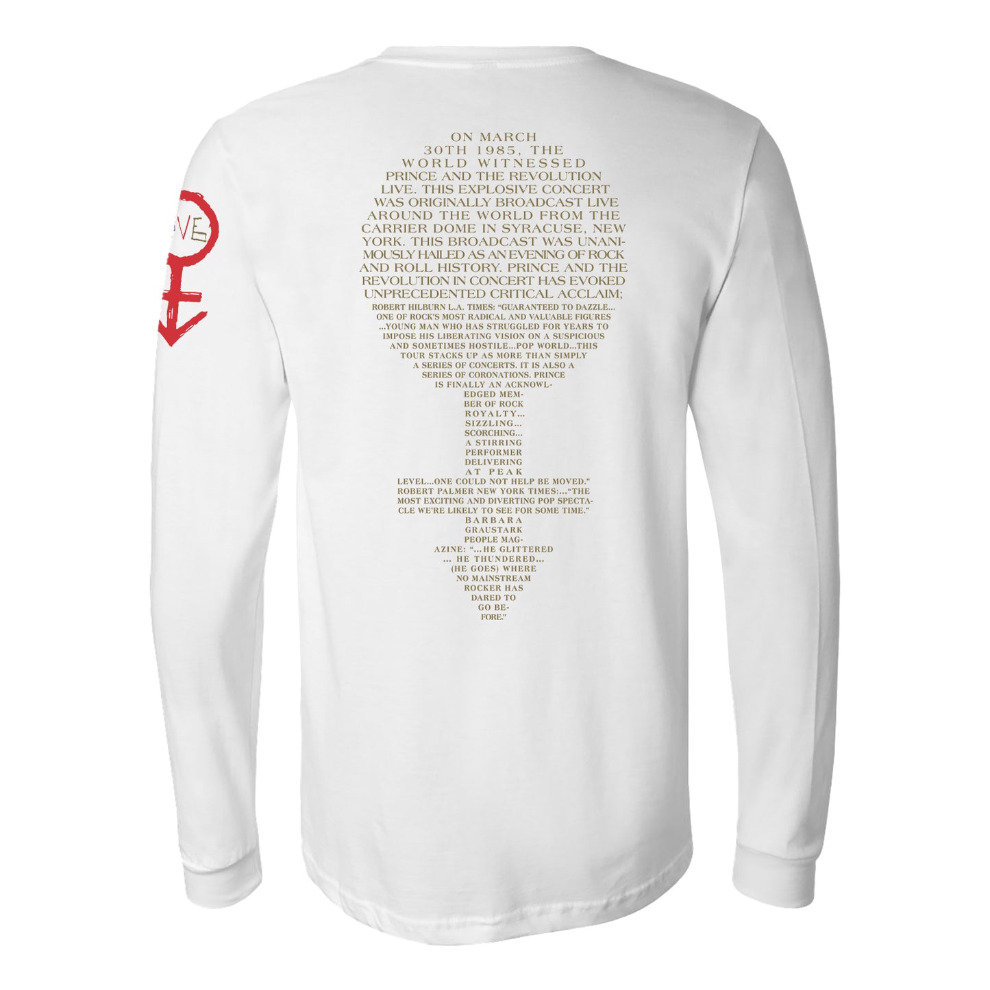 Purple Rain Face Long Sleeve T-Shirt