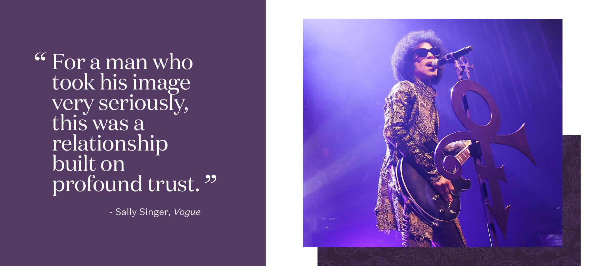 Quote by Sally Singer of Vogue: For a man took his image so seriously, this was a relationship built on profound trust.