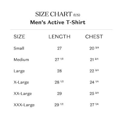 Black Men's Active Short Sleeve Tee