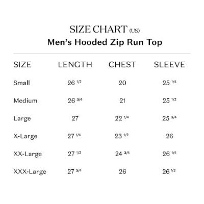 Black Men's Active Hooded Zip Long Sleeve Run Top