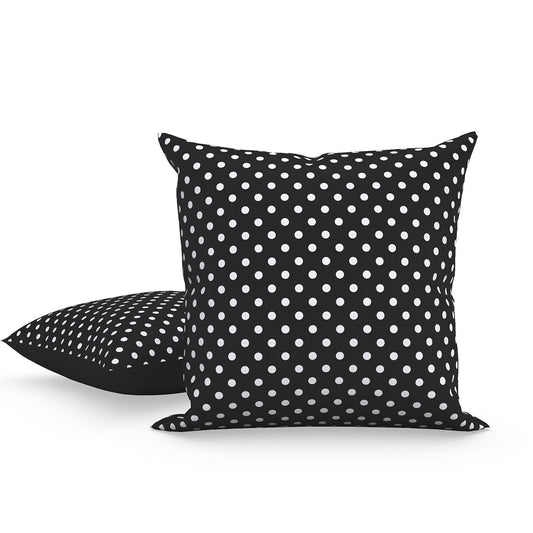 Yes Heart/Polka Dot (Pink) Pillow