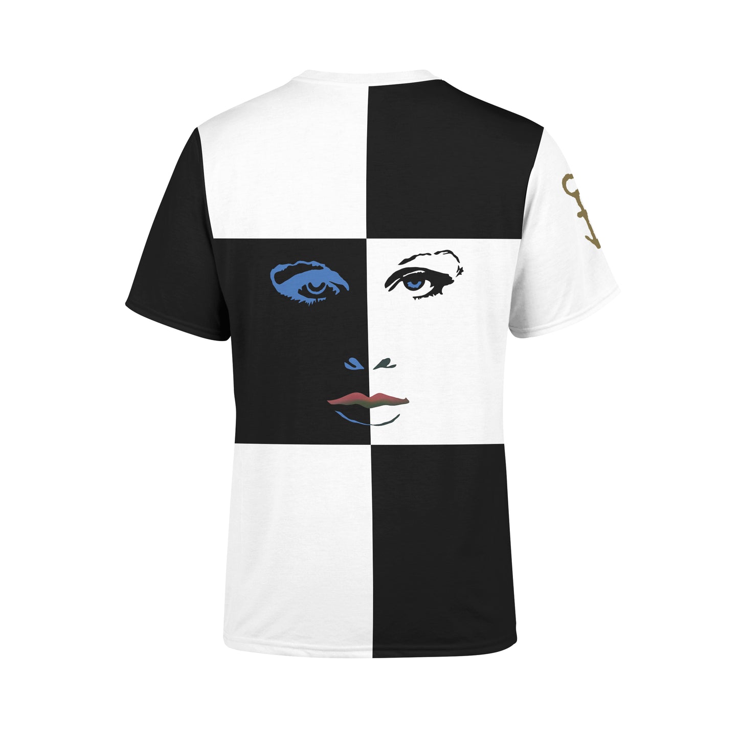 Purple Rain Checkered Graphic T-Shirt