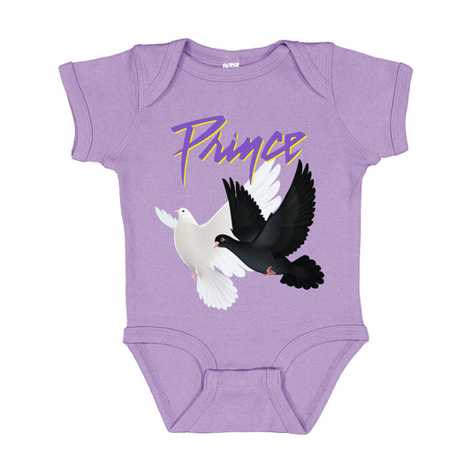 Purple Rain Doves Infant Onesie