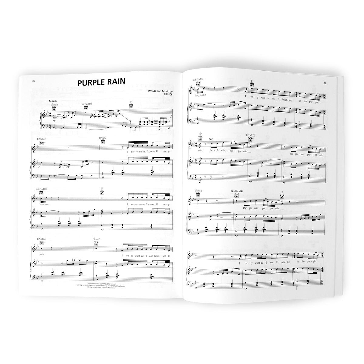 Prince - Purple Rain (Artist Songbook - Piano/Vocal/Guitar)