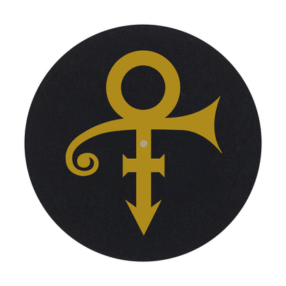 Black & Metallic Gold Double Sided Slipmat