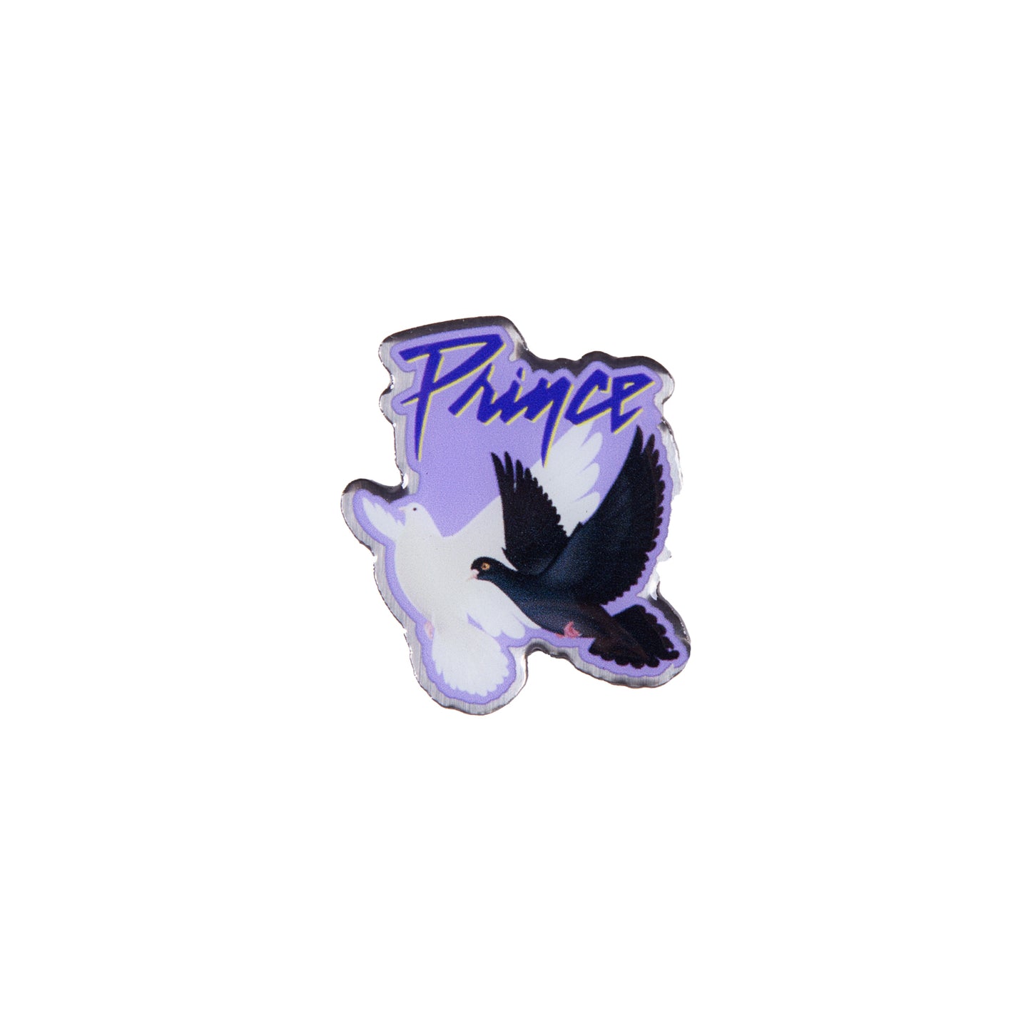 Purple Rain Doves Pin