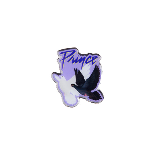 Purple Rain Doves Pin