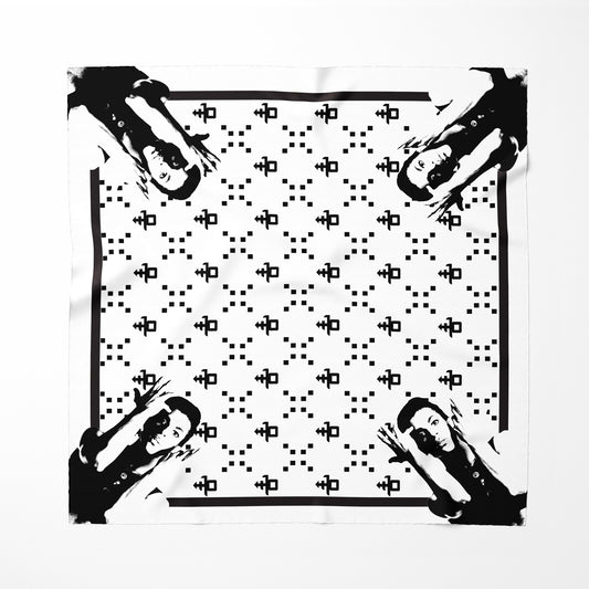 Parade / Prince Symbol Black & White 100% Silk Collectible Scarf