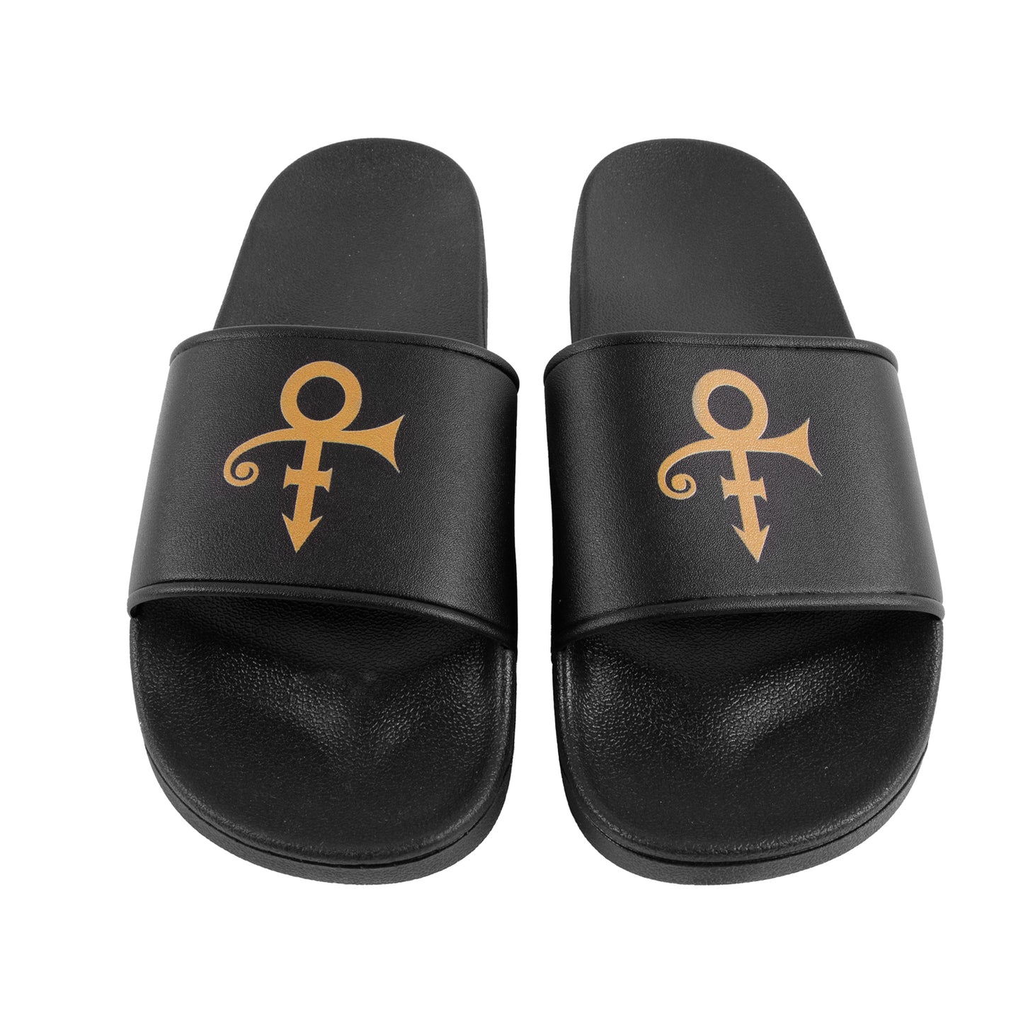 Prince Symbol Slides (Black/Gold)