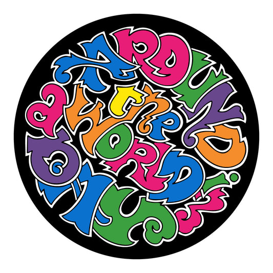 Around The World In A Day Color Circle Sticker