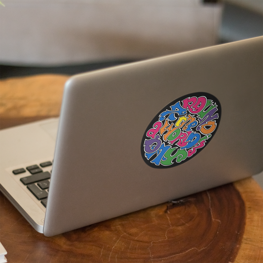Around The World In A Day Color Circle Sticker