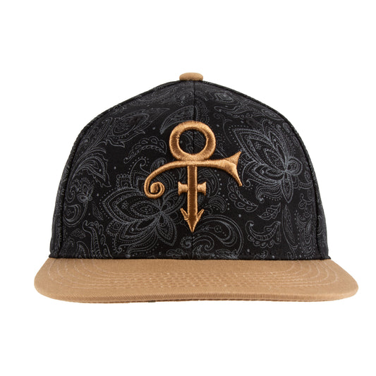 Purple Rain Paisley Hat (Black/Gold)