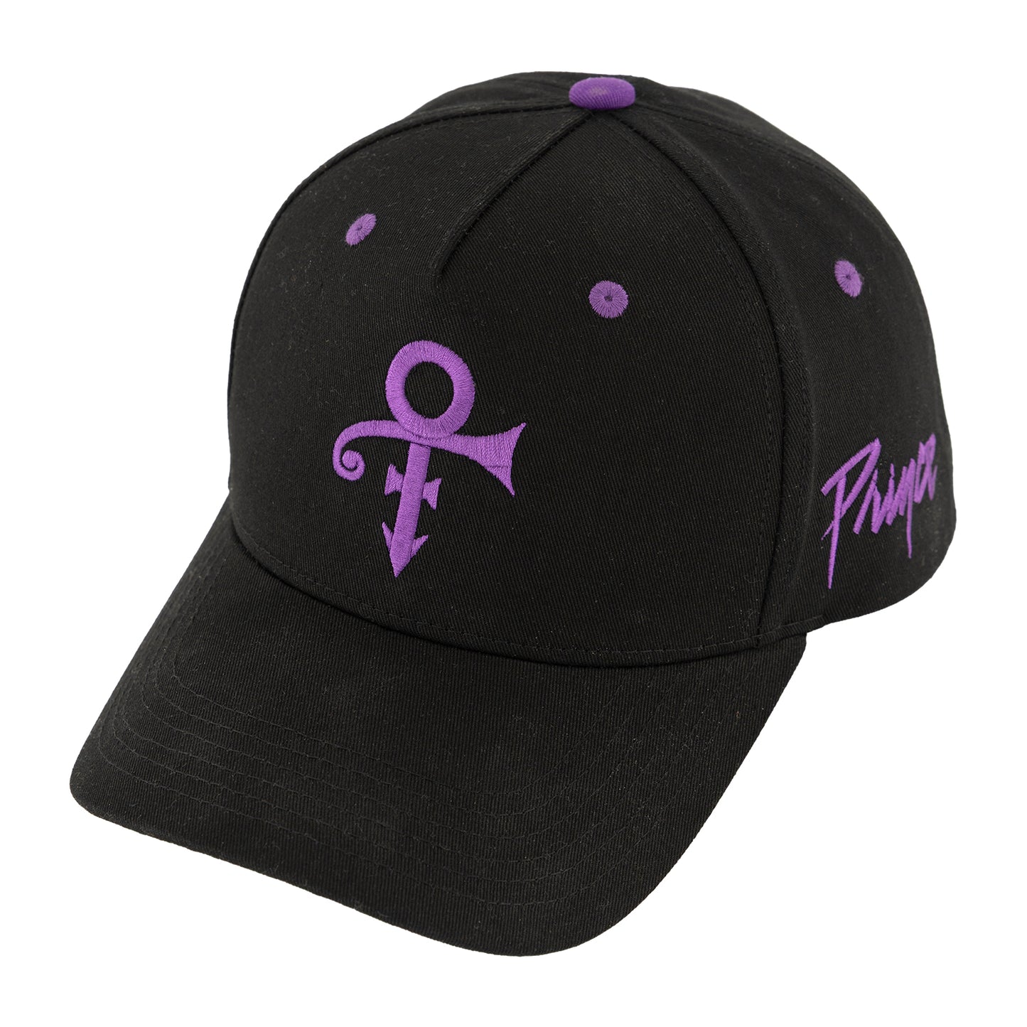 Prince Symbol Five-Panel Curved Bill Snapback Hat