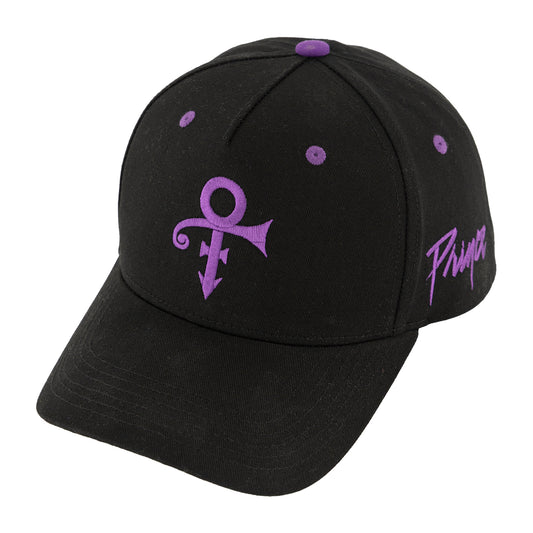 Prince Symbol Five-Panel Curved Bill Snapback Hat