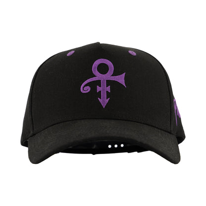 Prince Symbol Five-Panel Curved Bill Snapback Hat