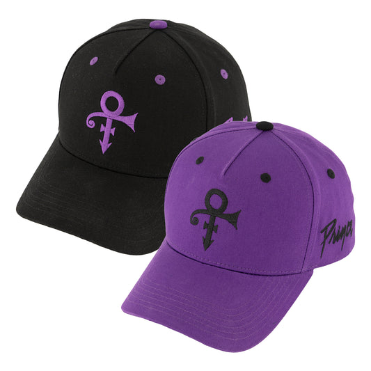 Prince Symbol Five-Panel Curved Bill Snapback Hat