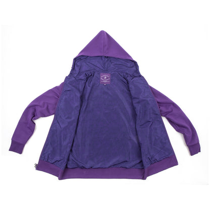 Prince Symbol Zip Hoodie with Purple Paisley Lining