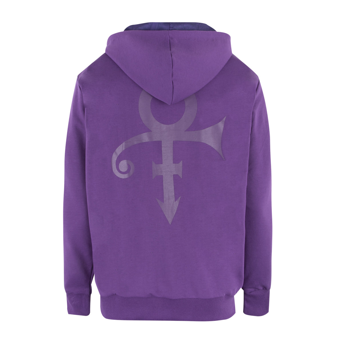 Prince Symbol Zip Hoodie with Purple Paisley Lining