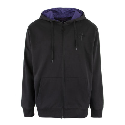 Prince Symbol Zip Hoodie with Purple Paisley Lining