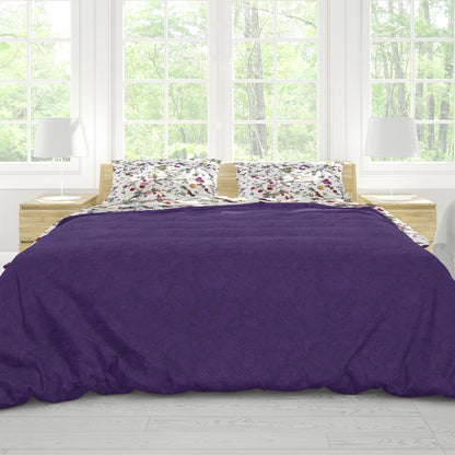 Purple Rain Floral Sheet Set