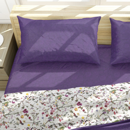 Purple Rain Floral/Paisley 2-Sided Duvet Cover