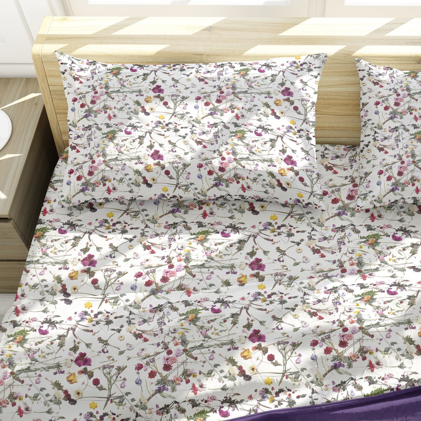 Purple Rain Floral/Paisley 2-Sided Duvet Cover