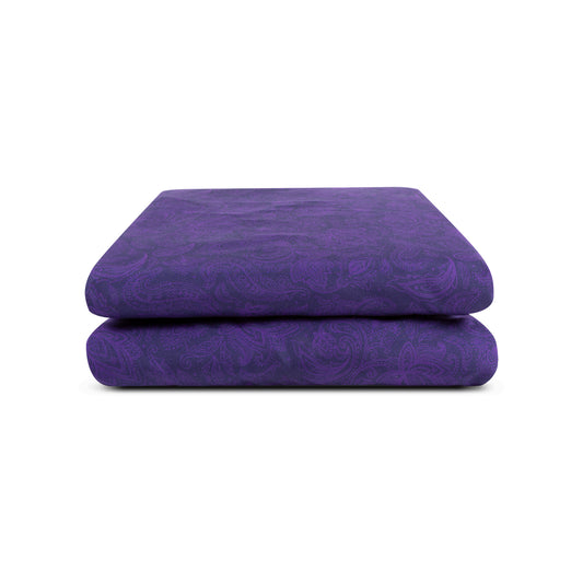 Purple Rain Floral/Paisley 2-Sided Duvet Cover